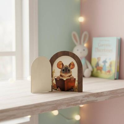 Mouse Door Wall Decal Playful Design Dimensional Mouse Hole Sticker Fairy Door Creative Gift Skirting Board Decoration