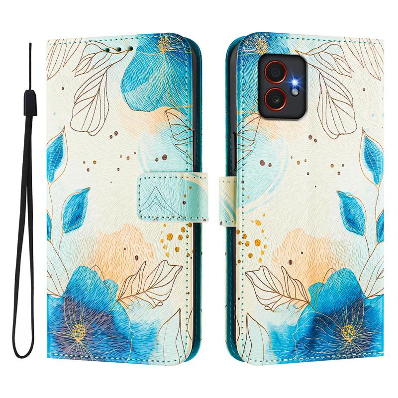 Luxury Flip Leather Case For Samsung Galaxy Xcover7 Pro Flip Cover On For SAM M56 M36 M06 M16 5G Wallet Bags Flower Cases Shell