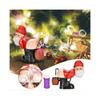 Christmas Automatic Bubble Machine with Lights Music Funny Santa Claus Bubble Toys 60ml Bubble Solution