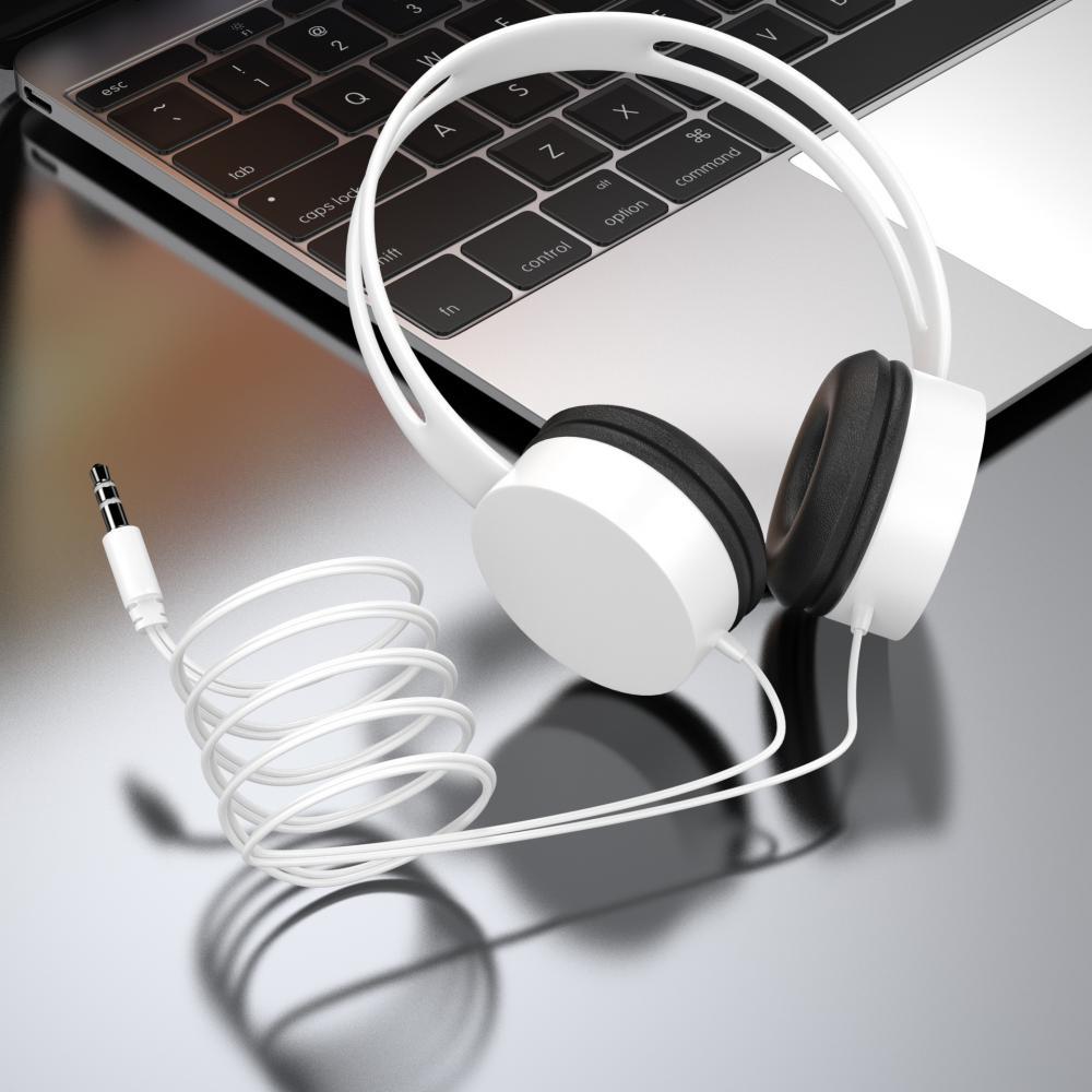 Portable 3.5mm Wired Headphones Hifi Stereo Subwoofer Earphone Helmet Computer Gaming Headset For Pc Laptop All Smart Phone