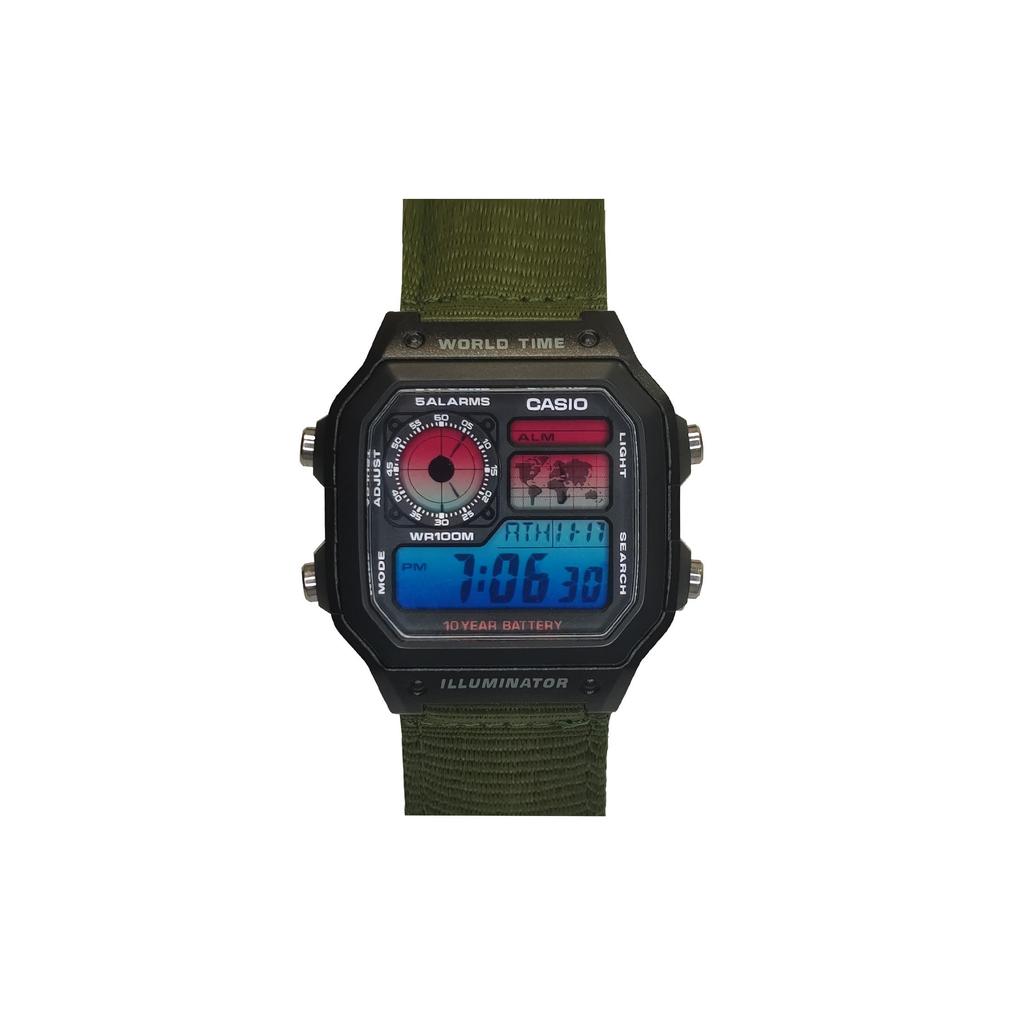 CASIO Unisex YOUTH Black Watch AE-1200WH-1A(Watch3--)