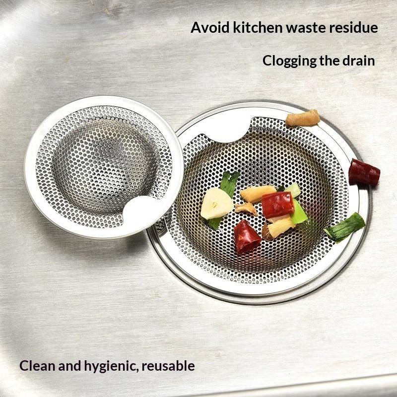 Stainless Steel Sink Drain Strainers With Durable Fine Mesh Perfect For Catching Food Scraps Preventing Clogging