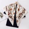 Ethnic Style Print 90 Square Scarf Summer Woman Headband Muslim Hijab Shawls Ladies Simple Bandana Retro Islamic Turban