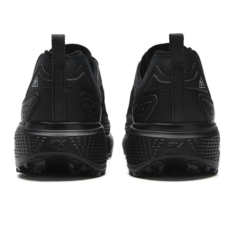 New FILA NUVOLE Cushioning, Abrasion Resistant, Breathable, Lightweight Low top Outdoor Shoes Men's Galloping Horse Black A12M541244FBB