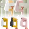 1-5Pcs Detachable Duck Shaped Schoolbag Hook No Drill Hanger Portable Non Slip Folding Table Hook for Desk Locker Door Backpack