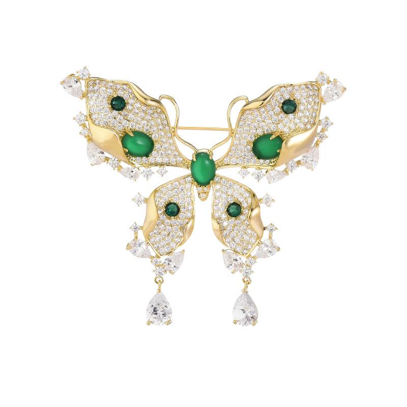 Senior Brooches Flower Leaf Brooch Pins for Women Suit Pendant  Fashion Brooches Jewelry