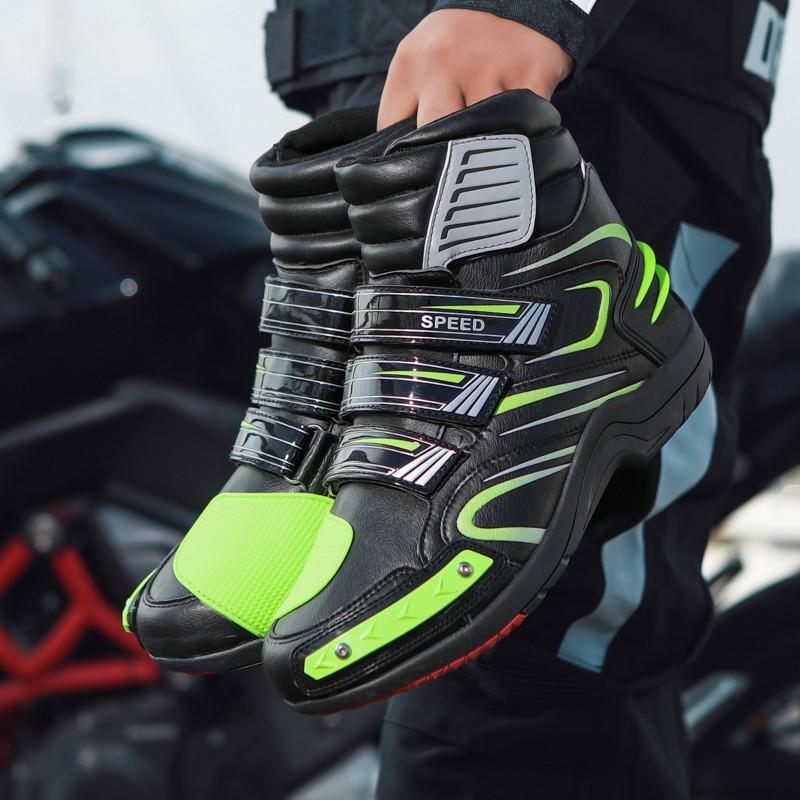 Cycling Shoes, Motorcycle Commuting Boots, Off-road Rally Motorcycle Shoes, Men's and Women's Autumn and Winter Motorcycle Travel Equipment
