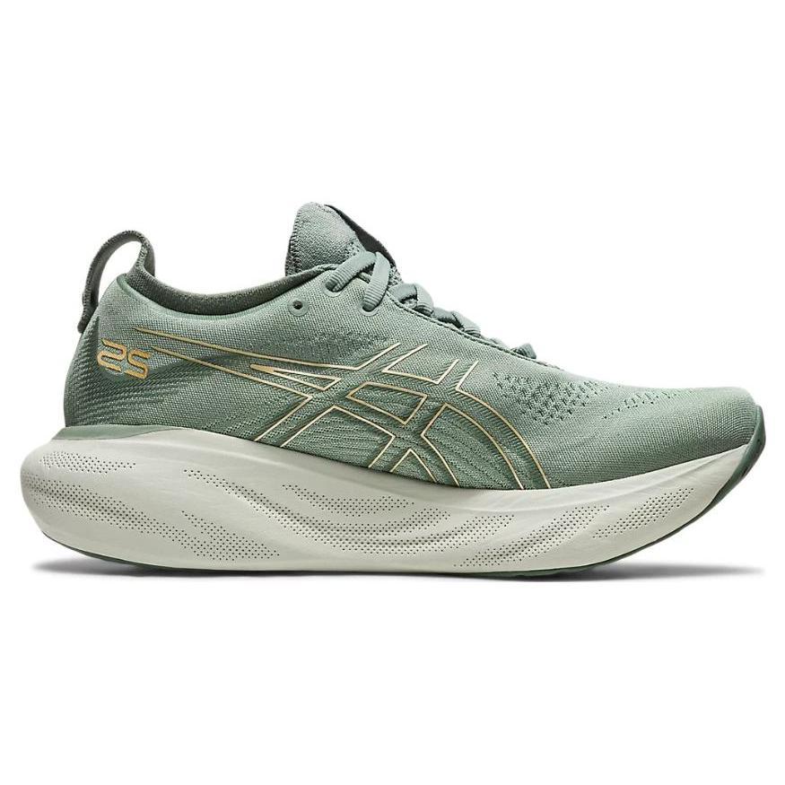 New Asics Gel Nimbus 25 Slate Grey Champagne Women's 1012B356-022