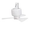 Tragbarer Hänge-Deckenventilator 3 Windgeschwindigkeiten Mini USB Zeltventilator mit 3 abnehmbaren Flügeln Leise für