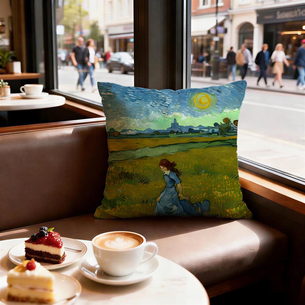 Art Van Gogh Cushion Cover Decorative Cushions Covers Cover Sofa X Pillow Piece X X Pillowcase