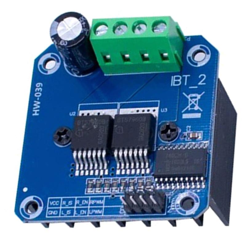 Egbo H-Brücke Hochleistungs-Motorsteuerungsmodul DIY Smart Car Stromdiagnose für Arduino Doppel BTS7960 43A