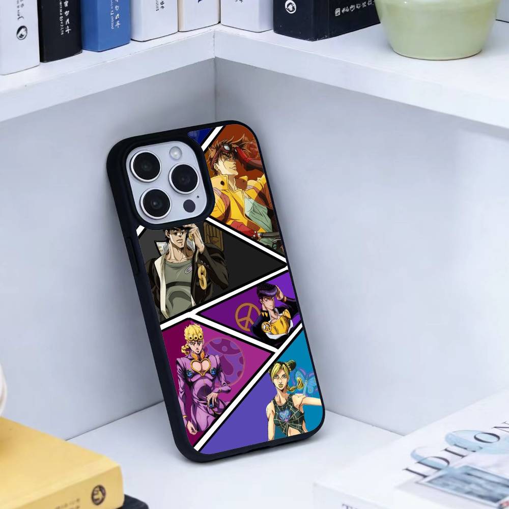 K-Anime Jojos Bizarres Adventures Phone Case For iPhone17,16,15,14,13 Plus,Pro Max Magnetic For Magsafe Wireless Charging