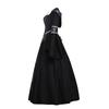 Mittelalterliches Gotisches Vampir Kleid für Damen Halloween Party Tanz Cosplay Kostüm