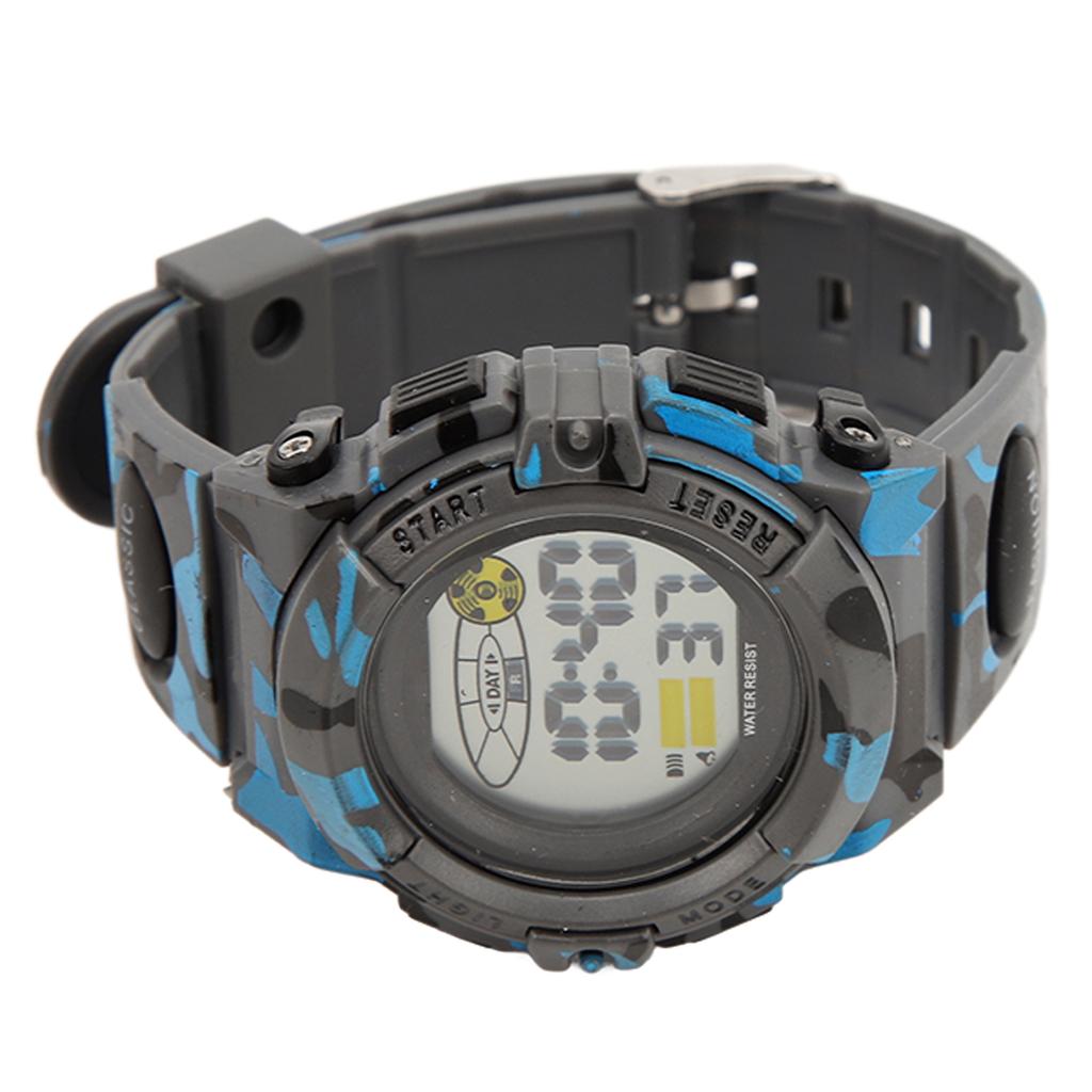 Sports Watch Waterproof Noctilucent Chronograph Watch for Men Student Gift Outdoor Camouflage Color