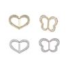Scarf Buckle Clip for Women Smooth Edges No Snag Silk Ring with Rhinestones Non-Slip