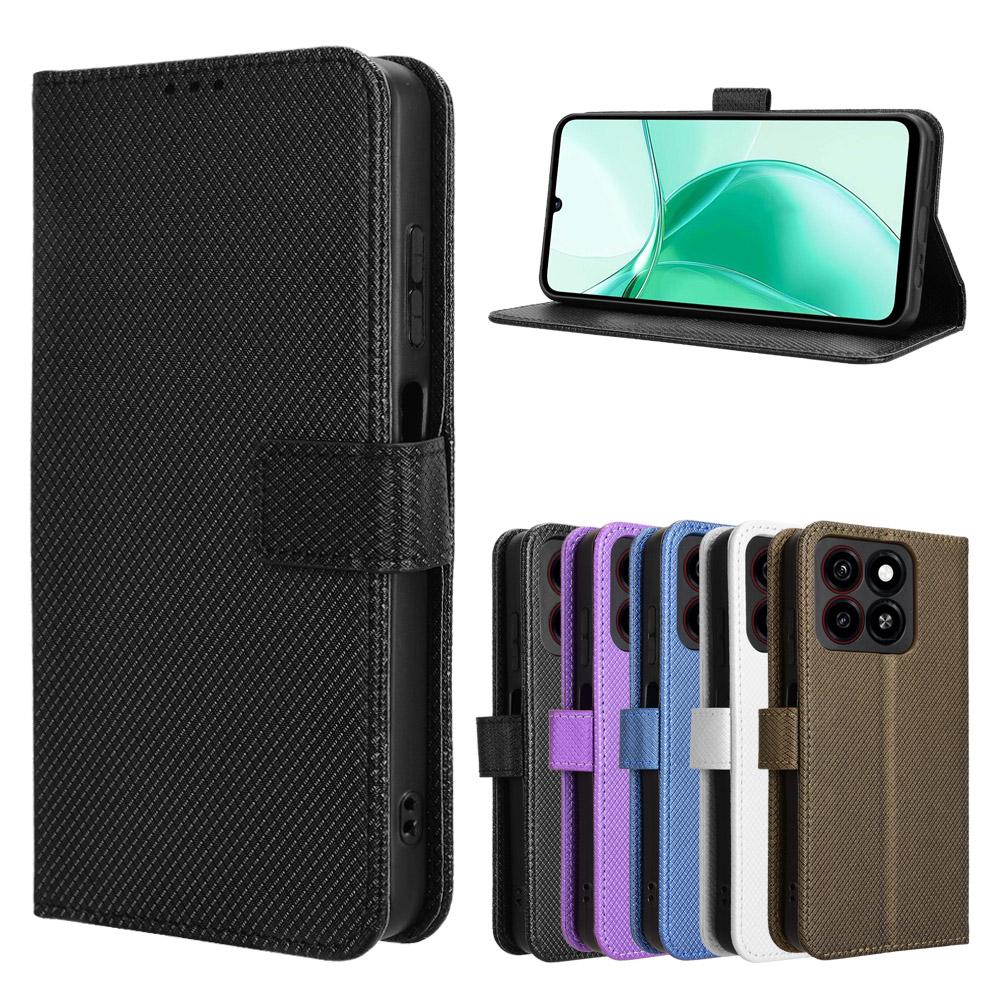 Leather Flip Wallet Case For ZTE Blade A35 A55 A75 5G A34 A54 A74 A33S A53 A73 Cover Magnetic Book Holder Capa Coque Fundas