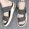 Fashion 2025 Mens Dual Strap Sandals 2 Color Summer Slide Shoes Non Slip Beach Sandals with Arch Support Quick Dry Design