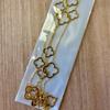 Four-leaf Clover Necklace Cut Out Flower Sweater Chain Long Necklace