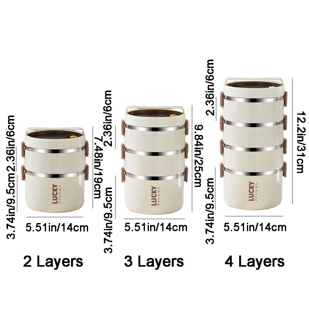 Stainless Steel Multi-Layer Lunch Box Food Grade Instant Noodle Bowl Insulated Lunch Box Camping
