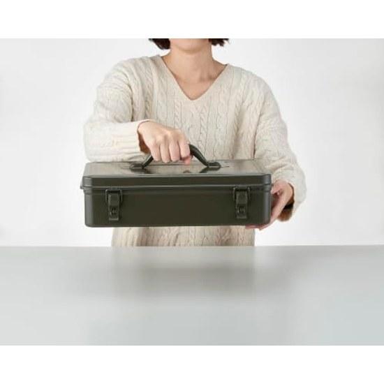 Toyo Steel Tool Box TB-362 Width approximately 38cm Depth 22cm Height 15cm Made Japan Storage Black