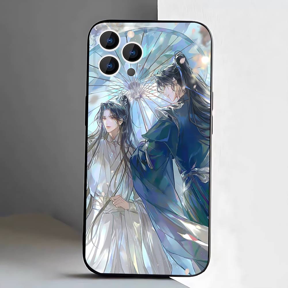 The Husky and His White Cat Shizun Phone Case For iPhone 17,16,15,14,13,12,11,Pro,XS,Max,XR,Plus,E,SE4,Mini Black Soft Cover