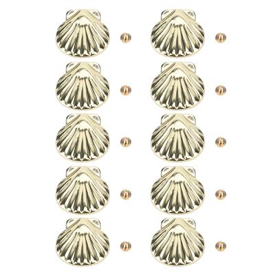 10 vnt. rinkinys 33 mm auksinis kniedės apvalkalas 4,5 mm kryžminis varžtas nugarėlė Odinė kniedė diržams, rankinėms, batams