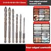 High Efficiency Titaniums Coated Steel Screwdriver Bit Set For Metal Wood Plastic Drilling 4mm, 5mm, 6mm, 8mm, 10mm
