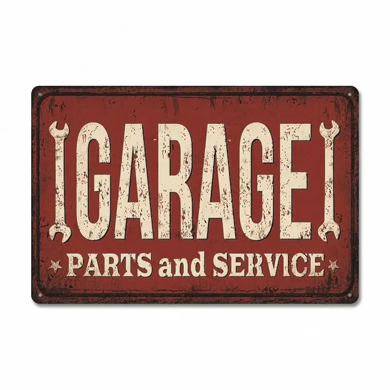 Route 66 Car Metal Dad's Garage Metal Tin Signs Poster Vintage Tinplate Retro Plaque Garage Man Cave Tire Shop Wall Art Decor