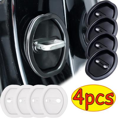 1/4 Stück Universeller Autotürschloss Rostschutz Silikon Schutzkissen Autotür Antikollisions Stoßdämpfungsschutzabdeckung