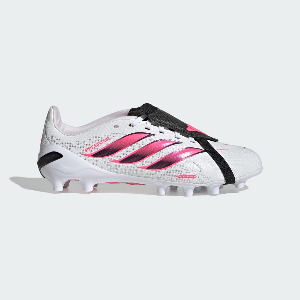 adidas Predator League Fold-Over Tongue Artificial Ground Football Boots Kids IH2105 Kids' Performance Sports Shoes Cloud White / Solar Turbo / Core B
