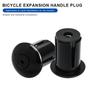 Bicycle Bar Ends Plug Caps Expanding Adjustable Locking Handlebar End Plugs Plastic For Road Cycling MTB Mountain Bike Grip Cap