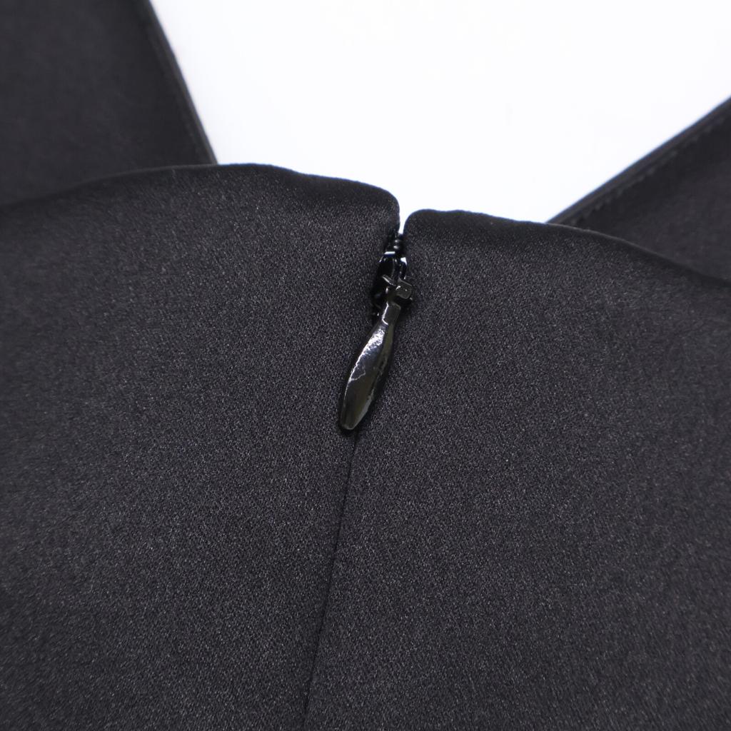 Marc Jacobs 24 Years Black Heavy Duchess Satin Bow Dress Dress 10 blackUsed