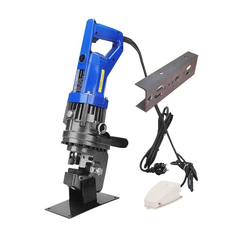 Mhp-20 Electric Hydraulic Punching Machine 1200W Throat Depth 50mm Punching Machine Angle Iron Channel Steel Punching Machine