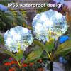 Solar Garden Lights Outdoor Waterproof LED Hydrangea Flower Light Villa Courtyard Decoration Lawn Landscape Lighting Solar Lamp