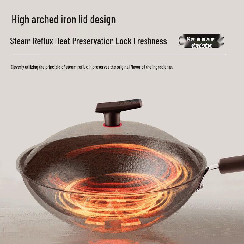 SUPOR 30cm Titanium Iron Non-Stick Wok