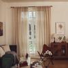Grey Curtain Finished Product Embroidery Cotton And Linen Solid Color Plaid Coffee Insulation Living Room Kitchen Set Rod Partition Curtain