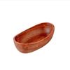 Rosewood Boat-Shaped Serving Bowl
