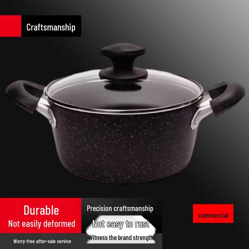 22CM Non-stick Double Handle Soup Pot