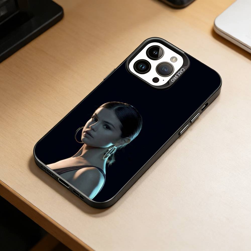 S-Selena G-Gomez  Phone Case For iPhone 17,16,15,14,13,12,11 Plus,Pro Max,XS,Colorful Silver Phone Case Funda Cover