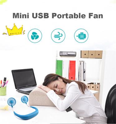 SUMMER Vivavoce collo Banda Da Appendere USB Ricaricabile Dual Fan Mini AIR COOLER
