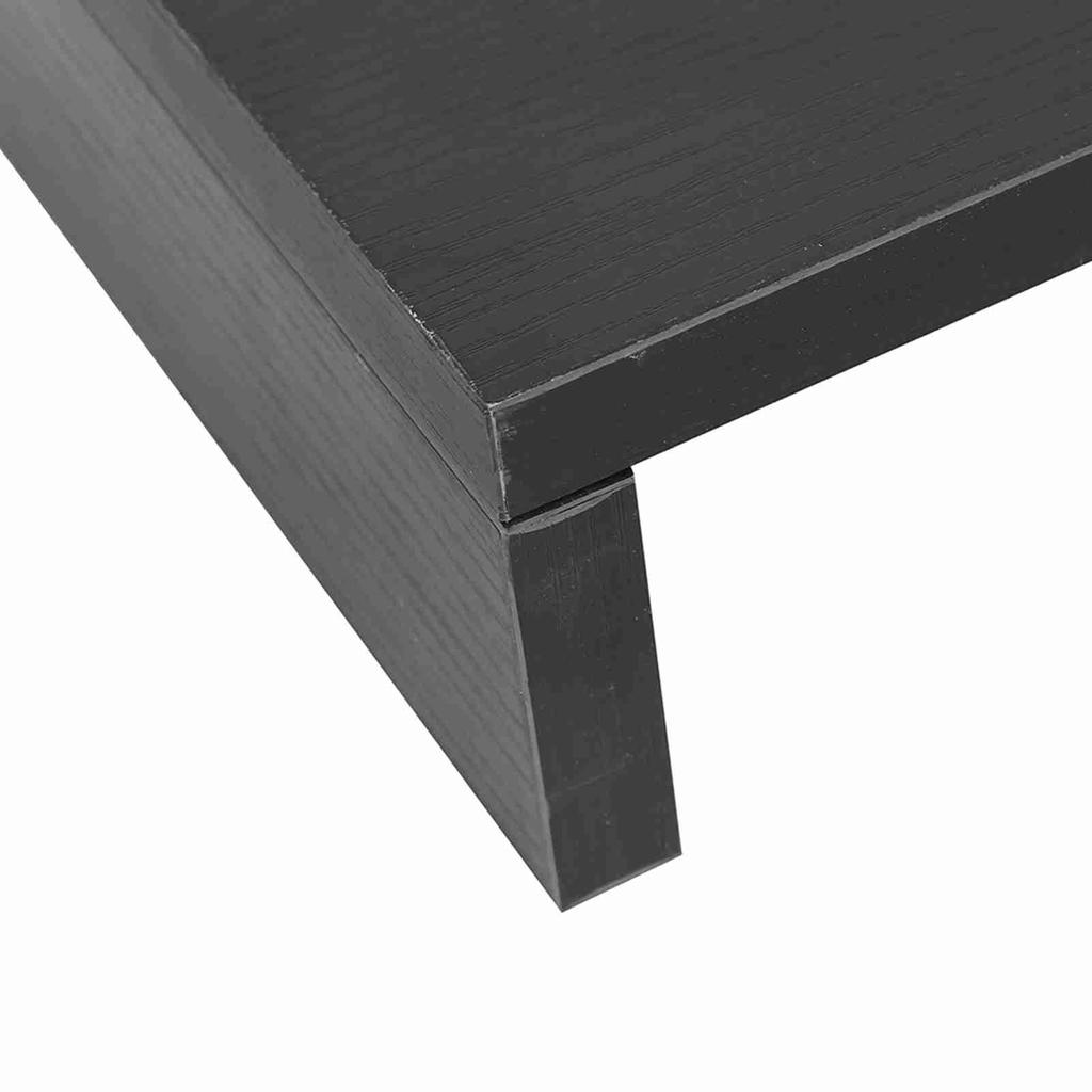 Wooden Monitor Stand LED Computer Monitor Riser Desktop Display Rack Purplish White