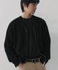 NODU Essential V-Neck Knit Zip-Up Cardigan [Black]