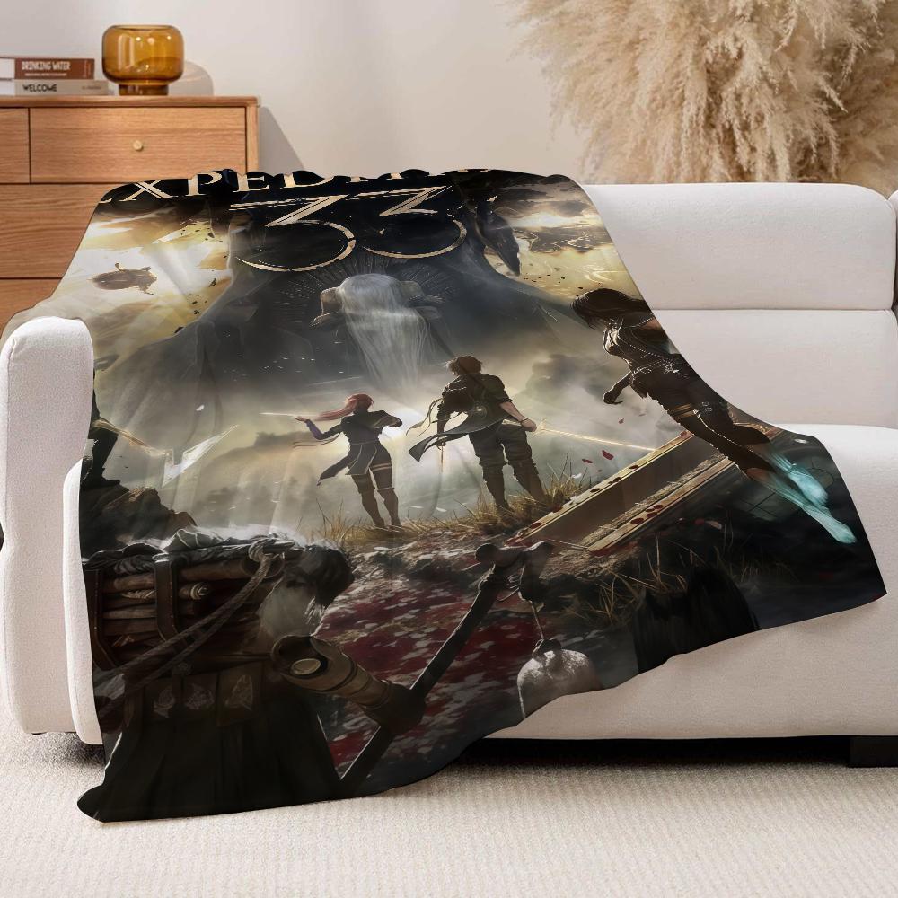 Adventure game E Expedition 33 Blanket For Sofa Office Bed Plane Travel Sleep Read Relax Camping Soft And Warm