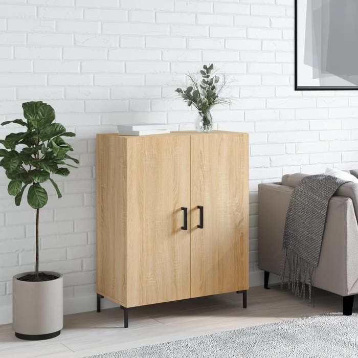VidaXL Buffet chêne sonoma 69,5x34x90 cm bois d'ingénierie 827727