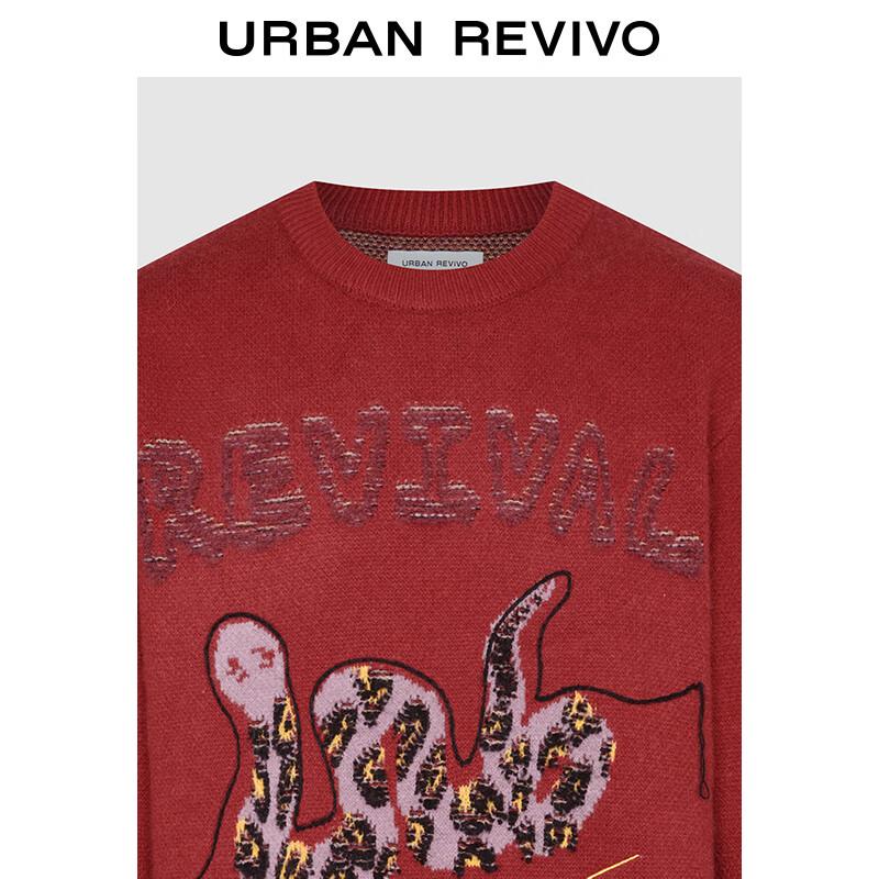 UR Men's Trendy Color Block Knit Pullover Sweater UMV940057