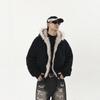 Mens Thickened Winter Hooded Loose Warm Padded Cotton Coat Solid Casual Outwear
