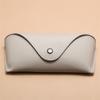 Durable PU Leather Glasses Case Sunglasses Solid Color Pouch Bag Eyewear Box Lightweight Convenient Protable