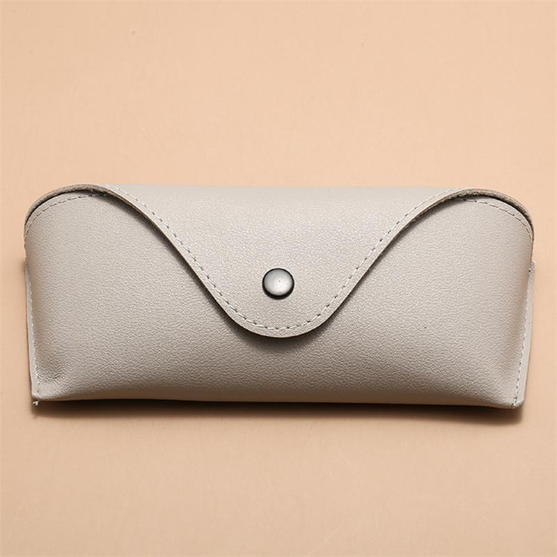 Durable PU Leather Glasses Case Sunglasses Solid Color Pouch Bag Eyewear Box Lightweight Convenient Protable