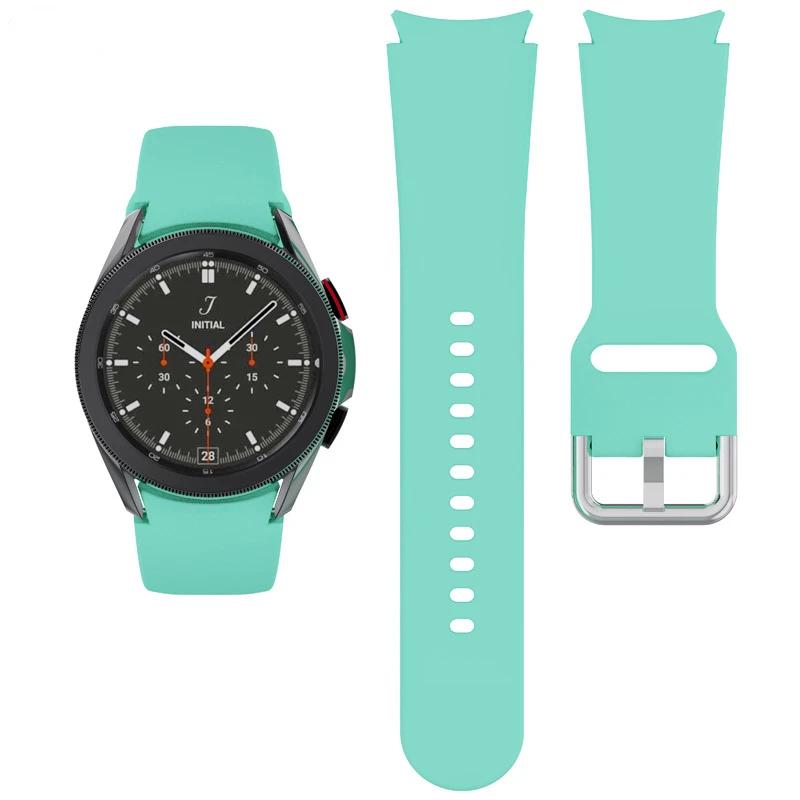 20mm Silicone Strap For Samsung Galaxy Watch 7/6/5/4 40mm 44mm Pro 45mm Bracelet Belt Galaxy Watch 6 4 Classic 47mm 46mm Correa