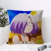 The Shy Hero And The Assassin Princesses Cushion Cover Breathable Linen Pillow Cover Skin-Friendly Home Decor With Hidden Zipper